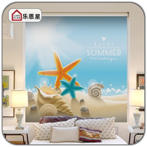 Modern minimalist waterproof sun-shading bedroom office toilet full half shading shutter roller shutters custom design curtains