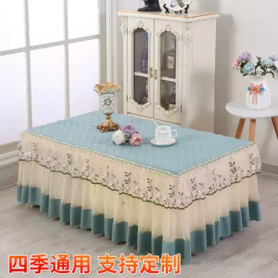 New thickened fabric tea table cover tablecloth table cover TV cabinet dust cover multi-purpose scarf