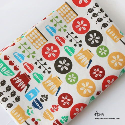 Clear Japanese and Korean high - grade thick linen tablecloth sofa curtain cupboard fabric fabric