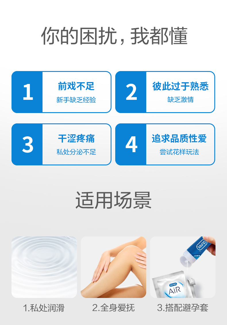 Durex 杜蕾斯 情趣快感润滑液 50ml 图1