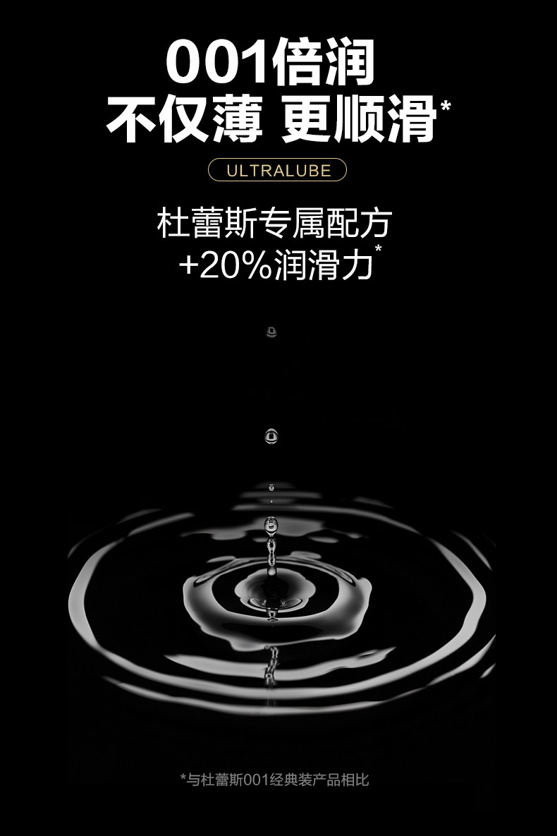 杜蕾斯旗下最薄 001聚氨酯避孕套 6只装 仿若未戴/无乳胶味 图7