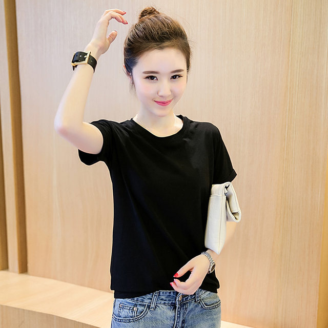 White T-shirt Women's Short Sleeve 2024 New Summer Clothes Korean Style Loose T-Shirt T-Shirt Pure White Half-Sleeve Versatile Top