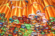 Tibetan style satin pentachromatic ten Hop once a banner with a hata banner 9 6 m 20 noodles