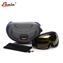 Uniya cycling glasses motorcycle battery car windproof mirror night vision brightening can cover myopia double-sided anti-fog