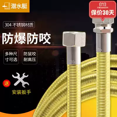 Submarine gas bellows 304 stainless steel gas special gas soft pipe metal fittings household stove