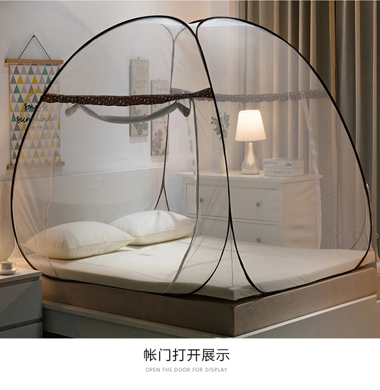 1,5m màn ngủ yurt cài đặt miễn phí 1,8 hộ gia đình đúp ròng đỏ 2018 mới sinh viên độc thân ký túc xá 1.2 - Lưới chống muỗi màn thông minh gấp gọn