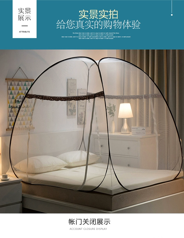 1,5m màn ngủ yurt cài đặt miễn phí 1,8 hộ gia đình đúp ròng đỏ 2018 mới sinh viên độc thân ký túc xá 1.2 - Lưới chống muỗi