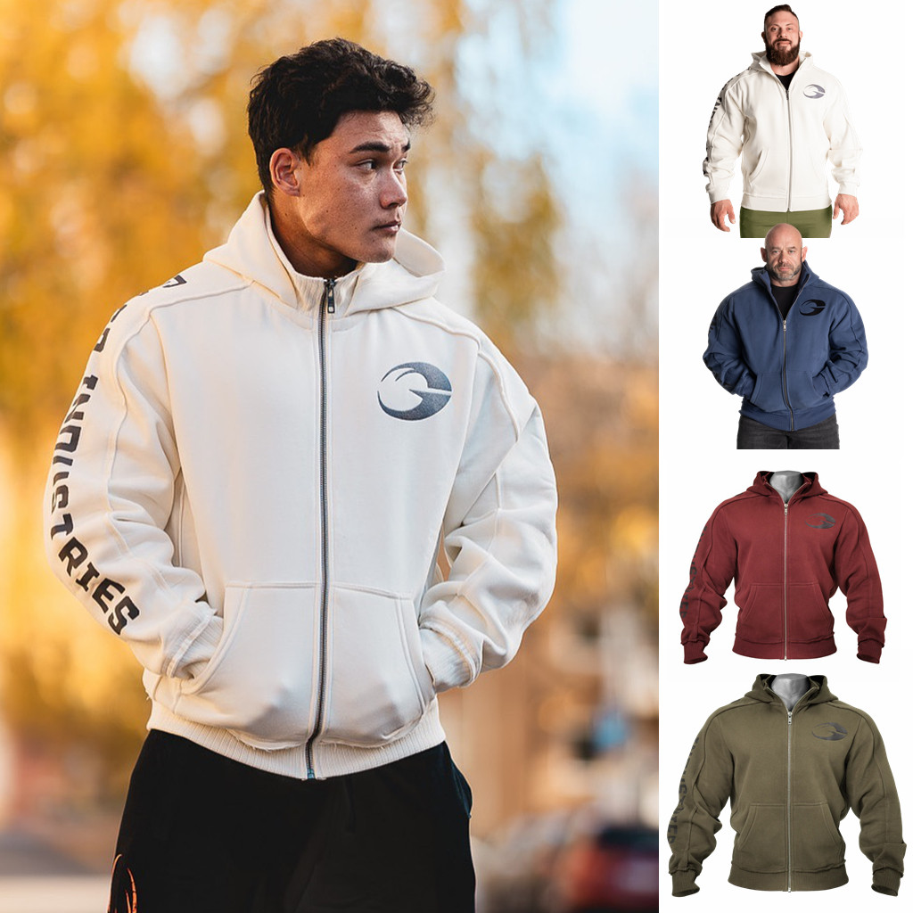 Muscle war fitness bodybuilding winterheattechthickened cotton clothes ...