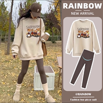 Vêtements de printemps pour femmes enceintes style élégant 2024 new foreign air trendy printemps and automne with long sleeves round neckline with loose blouses