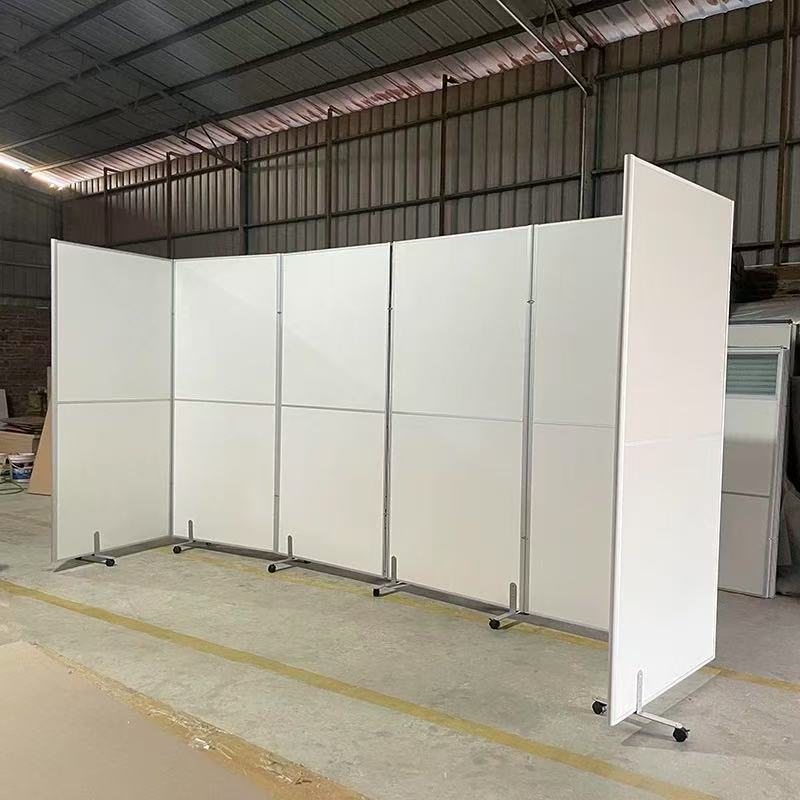 Office Screen Partition Wall Simple Mobile Folding Partition Warehouse Factory Workshop Baffle Push-Pull Movable Screen