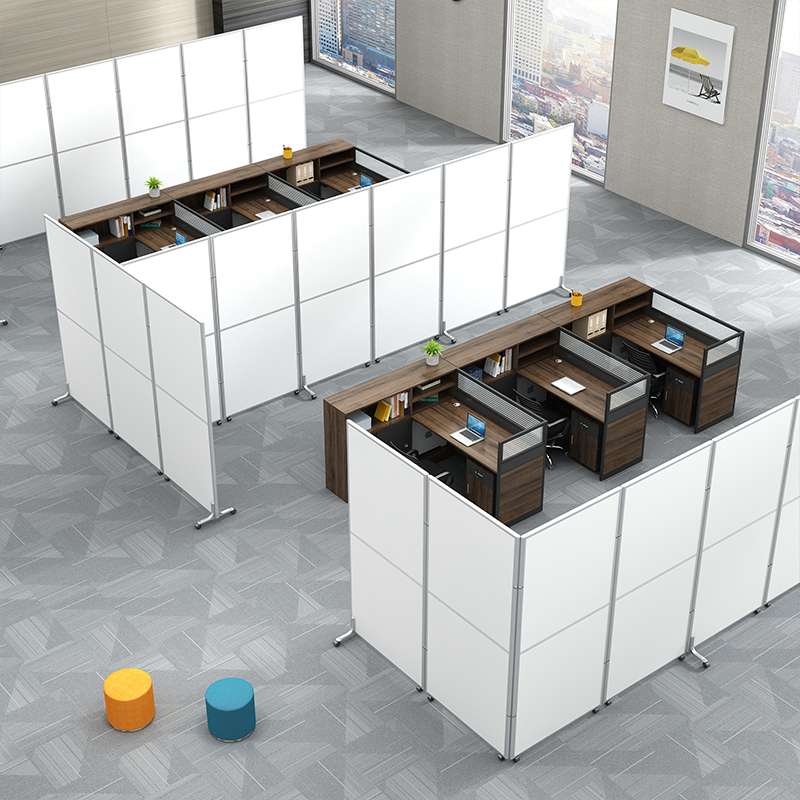 Chengdu Office Glass Partition Mobile Screen Partition Wall Board Foldableing Workshop Fence Bezel Wall Blocking Partition with Wheels