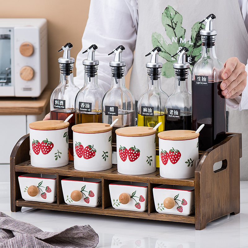 Hand Painted Kitchen Seasonings Containing Box Flavoring Pint Oil Salt Strawberry Full Range Of Flavoring Boxes Suit Home Combined Clothing