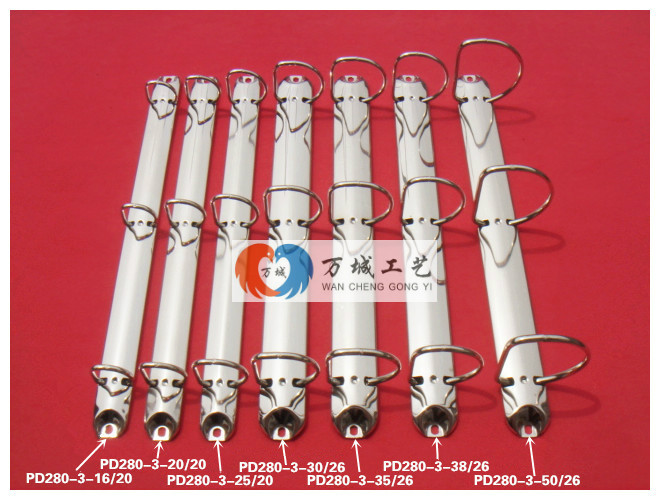 Current goods supply 3 holes D type folder metal clip 3 holes A4 folder hardware iron clamp three-hole live page clip