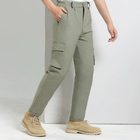 Чистый хлопок осени зеленые хлопковые штаны