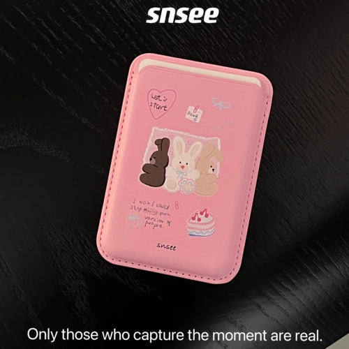 Держатель для карт Snsee magSafe Rabbit подходит для магнитного кожаного держателя для карт Apple iphone14promax