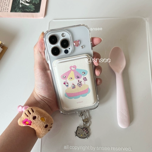 Snsee magSafe держатель для карт подходит для магнитного кожаного держателя для карт Apple iphone14promax