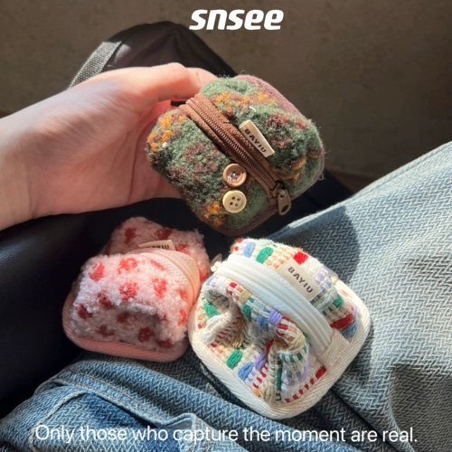 Apple, плетеный защитный чехол, сумка-органайзер, наушники