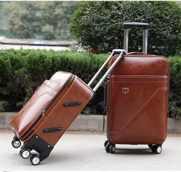 Trường hợp xe đẩy bánh xe phổ quát 20 inch 24 inch mật khẩu hộp nam tay hộp kinh doanh hành lý mềm du lịch hành lý vali kéo cao cấp