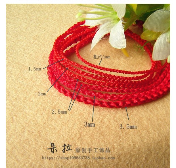 Sự ra đời của năm tay đỏ dây thừng chân dây an lành tốt lành vòng tay vòng chân ác ác chuyển Dora đồ trang sức thủ công - Vòng chân lắc chân chuông