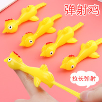 Finger ejection Turkey trembles children slingshot chicken decompression tricky vent sticky wall toy activities student gifts