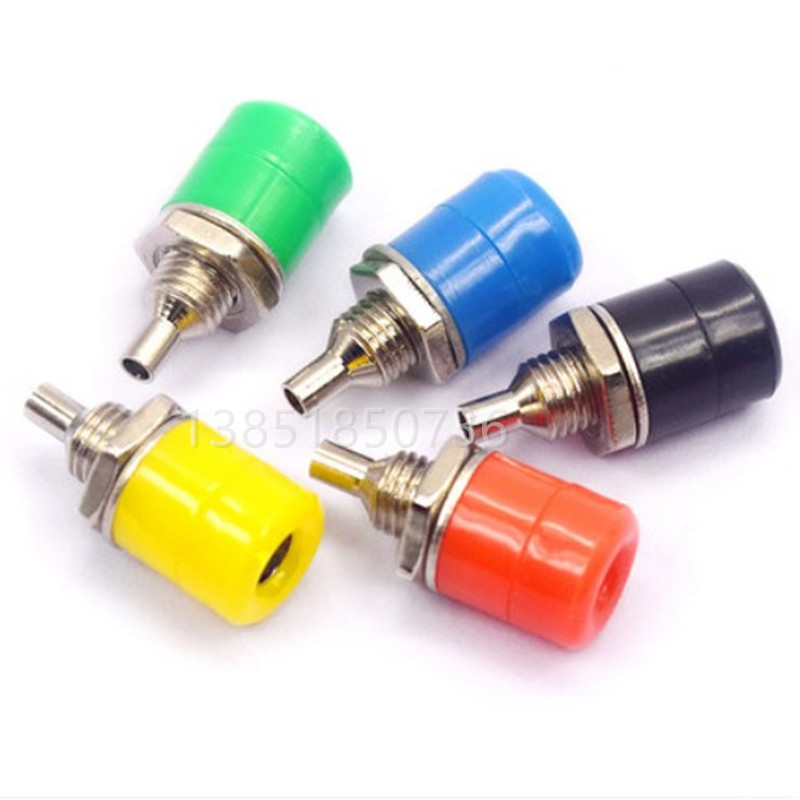 Promotion 4MM Banana Socket Connector Wiring Jack Banana Plug Test Hole Wiring Hole Spiropole 6MM