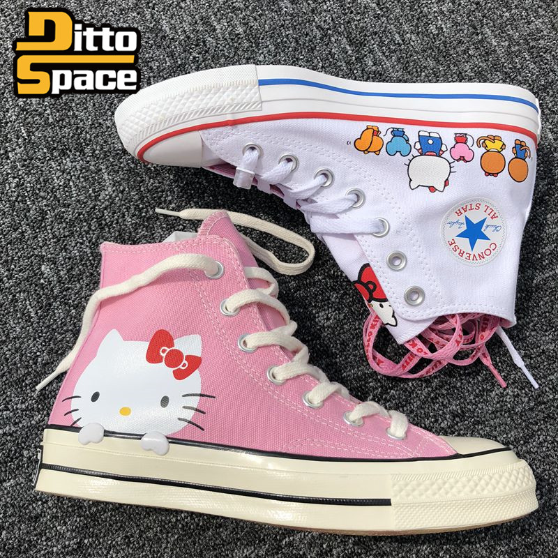 Converse x Hello Kitty chung 1970 giày vải cổ điển 162944c162936 giày thể thao độn đế