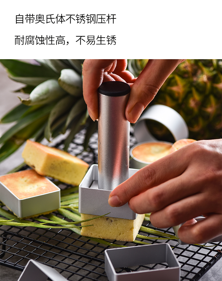 [Hiển thị cửa hàng nghệ thuật hàng đầu] khuôn bánh dứa 10 khuôn bánh cookie mẫu trái cây gia đình - Tự làm khuôn nướng khuôn silicon