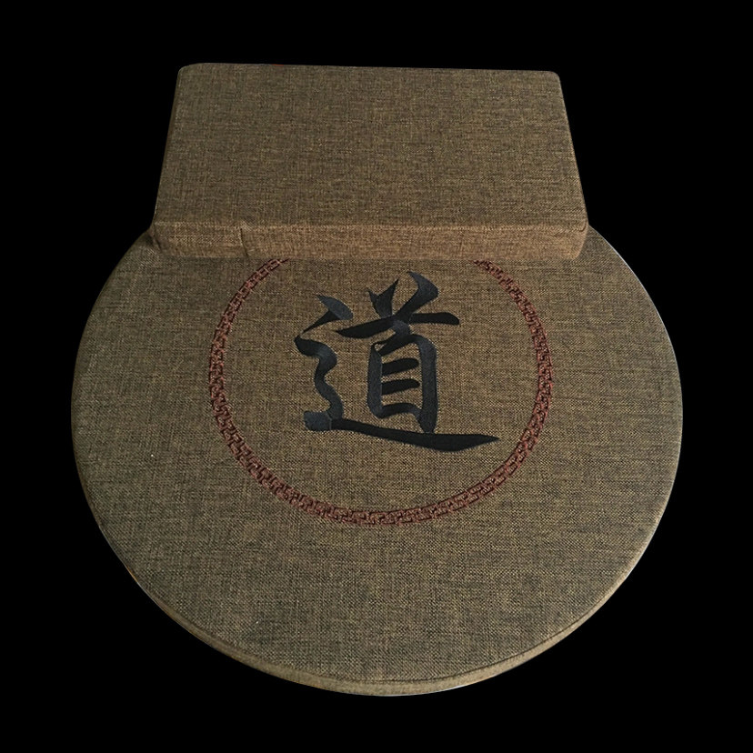 Bagua meditation mat Futon embroidered round coconut palm linen meditation mat home kneeling prayer mat worship stool meditation cushion