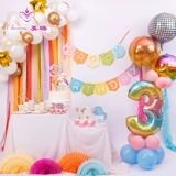 Радужный воздушный шар, детский декор для вечеринки, подарок на день рождения