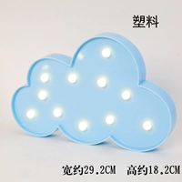 Декоративный фонарный облачный синий (принесите батареей)