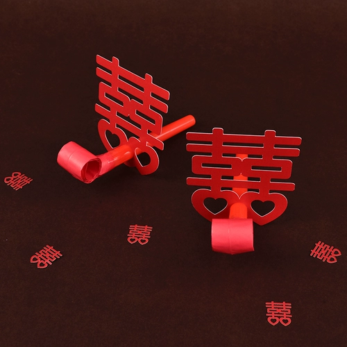 Китайский стиль китайский стиль красный двойной двойной счастливый дракон свадебная атмосфера, чтобы помочь свадебному свистке свадебной свадьбы