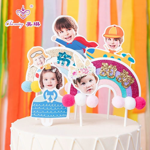 Детская голова куклы, десертный декор для вечеринки, делается под заказ, подарок на день рождения