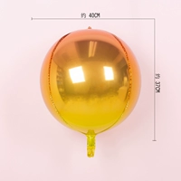 4D круглый алюминиевая фольгарная фантазия фантастика апельсина