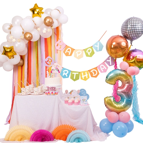 Радужный воздушный шар, детский декор для вечеринки, подарок на день рождения