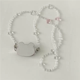 Мобильный телефон, металлическая цепь, чехол для телефона, сумка через плечо, аксессуары, ремешок, зеркальный эффект, с медвежатами, изысканный стиль