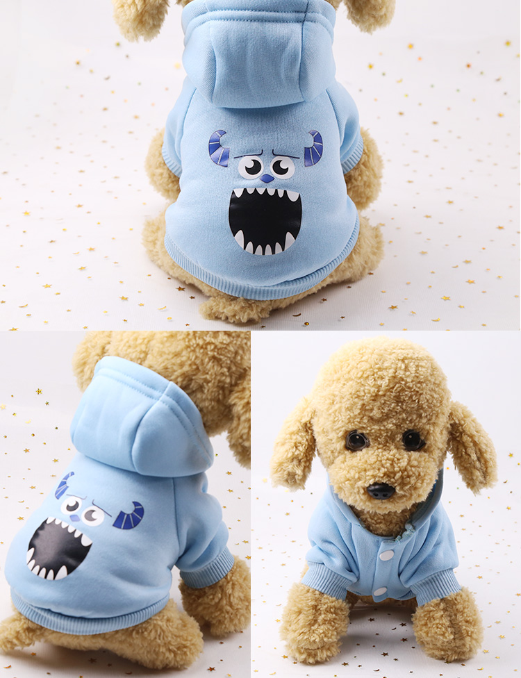 Áo len mùa thu và mùa đông màu tương phản quần áo chó hoạt hình Teddy trang phục hơn gấu thoải mái vật nuôi mềm chó nhỏ phổ quát ấm áp - Quần áo & phụ kiện thú cưng quần áo cho thú cưng