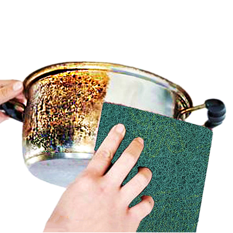Housework cleaning Baise cloth Dishcloth Brushed Pan Home Thickening Diamond Sand Sponge Wipe Stainless Steel Rust Removal Industrial Rub