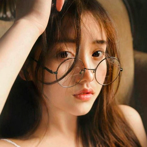Ретро маленькие круглые очки для каркаса коробка женская корейская версия Chaohara wind ulzzang net ret red cround face myopia eyes
