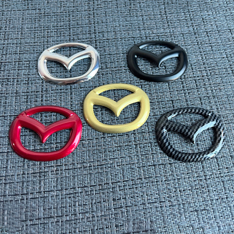 Applicable Mazda 3 Angksyraca steering wheel car mark cx-5 3 4 Ruewing Atez directional Decorative Sticker-Taobao