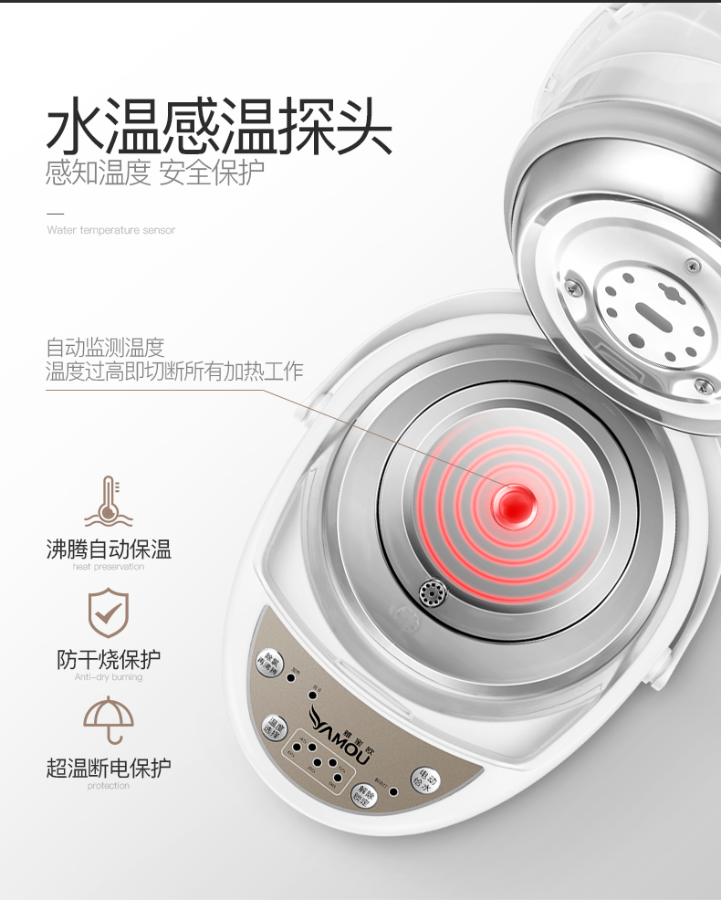 bộ lọc nước Bình đun nước điện thương mại gia dụng bình nóng lạnh 5L bằng thép không gỉ đun sôi nhanh nước ấm - Nước quả lọc nước ion kiềm