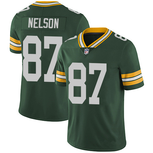 NFL Football Jersey đóng gói Green Bay đóng gói 87 NELSON II huyền thoại thêu Jersey bóng rugby