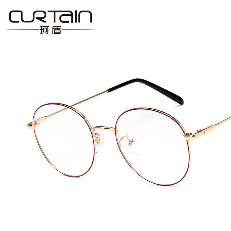 Anti-blue fashion round presbyopic glasses women's high-definition comfortable ultra-light old age glasses anti-radiation resin film