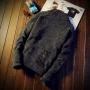 Áo len nam kiểu dáng hoành tráng Hồng Kông phiên bản Hàn Quốc của giới trẻ áo len dày theo xu hướng retro nửa cổ áo len cao cổ áo đẹp