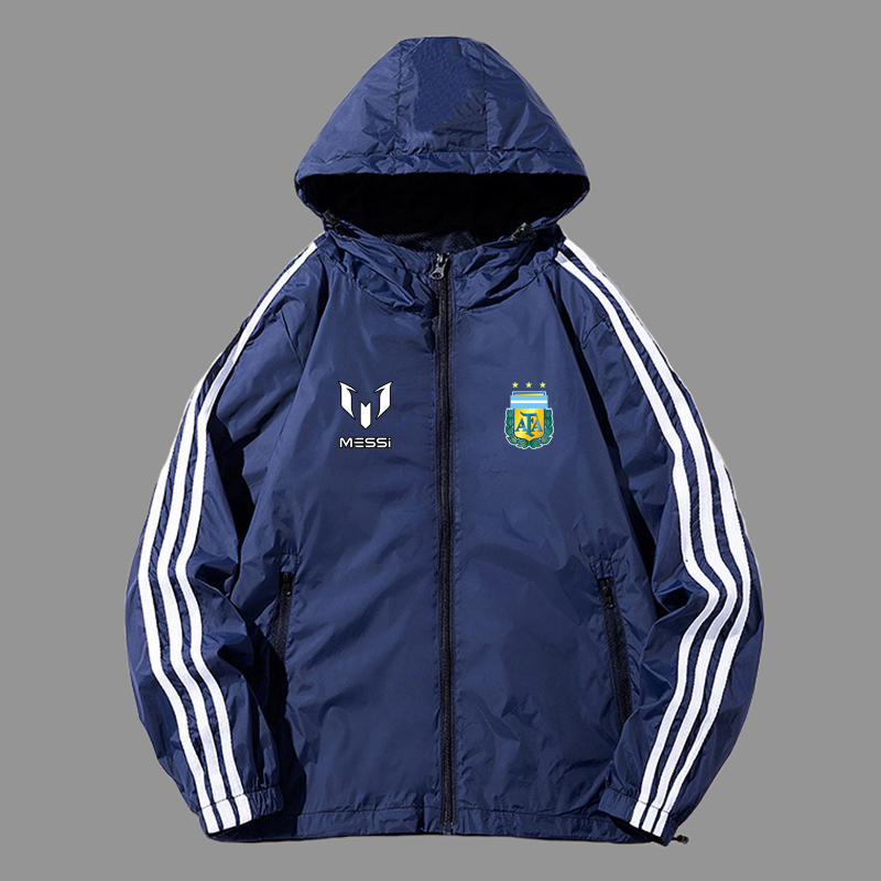 No. 10 Messi Argentina Jacket Football Coat 2026 Spring and Autumn Men's Sports Outdoor Windbreaker Windproof Jacket
