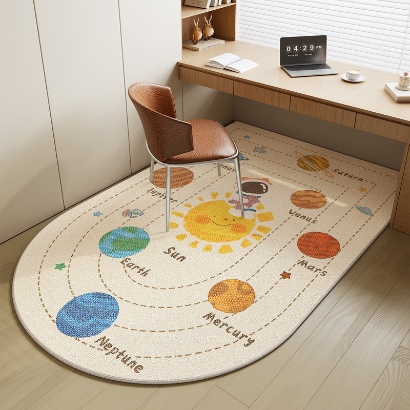 Study Room Carpet, Bedroom, Children's Desk, Study Chair, Floor Mat, Protection, Soundproofing, Reading Area, Computer Swivel Chair