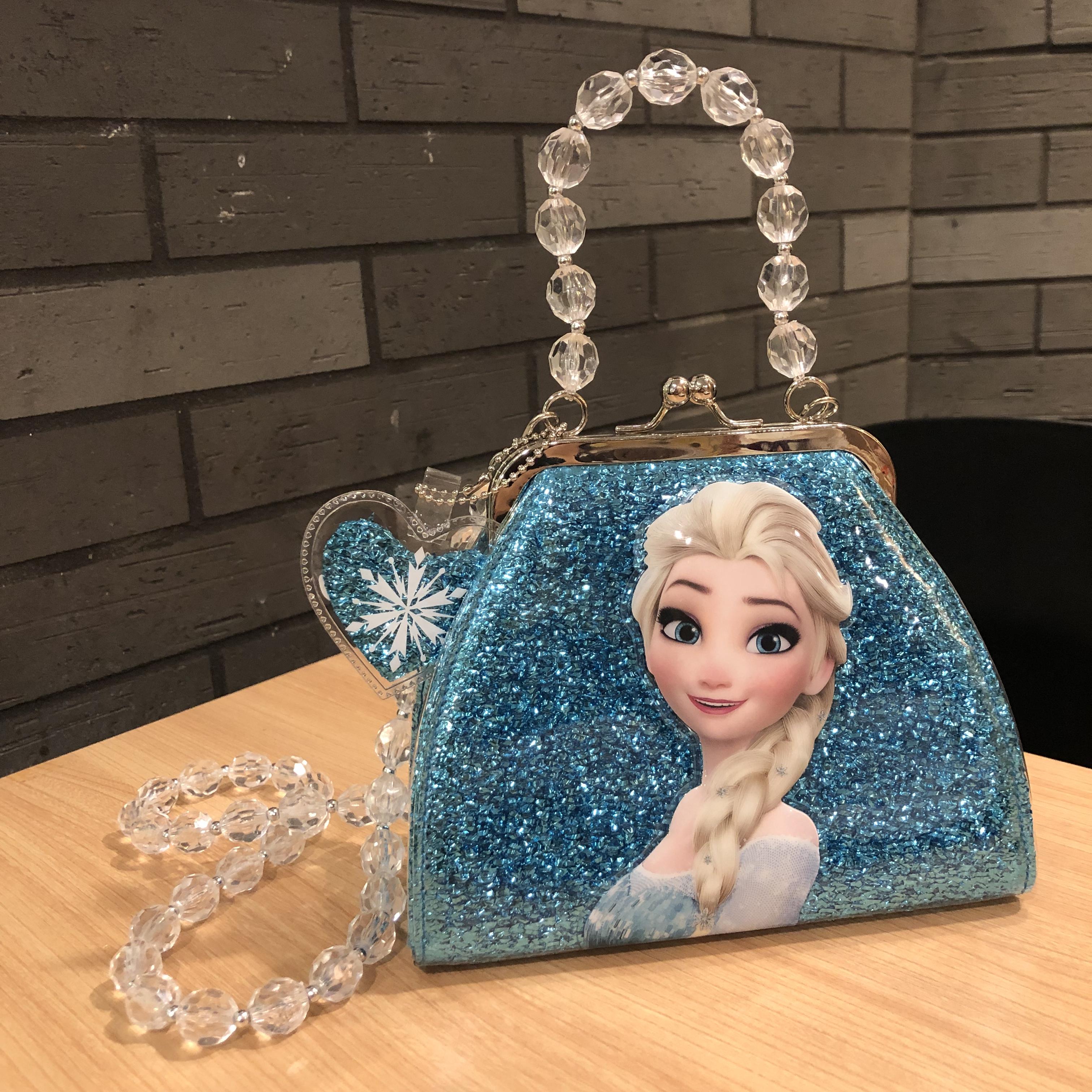 Children's bag Snow and Snow Princess Eschic Edge Fashion Han Edition Handbag Sloping Cross-pack Little Girl Birthday