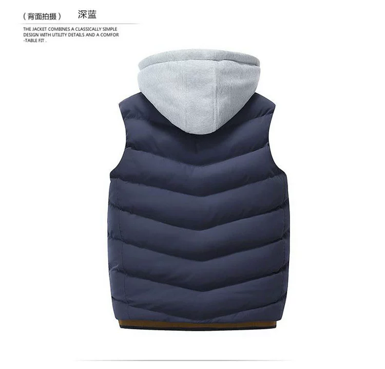 Áo vest nam cotton dày mùa thu đông mùa thu quần áo 2018 mới vest vest vai thanh xuân áo ba lỗ tanktop nam