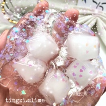 Magic color streaming Star Coconut Fruit Mud Small Sister Clay Tingling slime The same sslime girls heart exploits to decompress mud