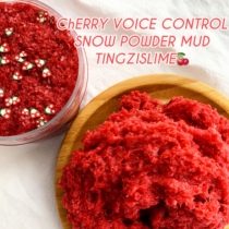 Christmas recommended cherries crisp sound-controlled snow powder slime red red drops super festive atmosphere