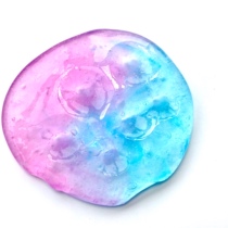 Two-color crystal mud Two-color ins Slime Thoth Thai finished shaking sound with the same toy mud poke mud grid mud